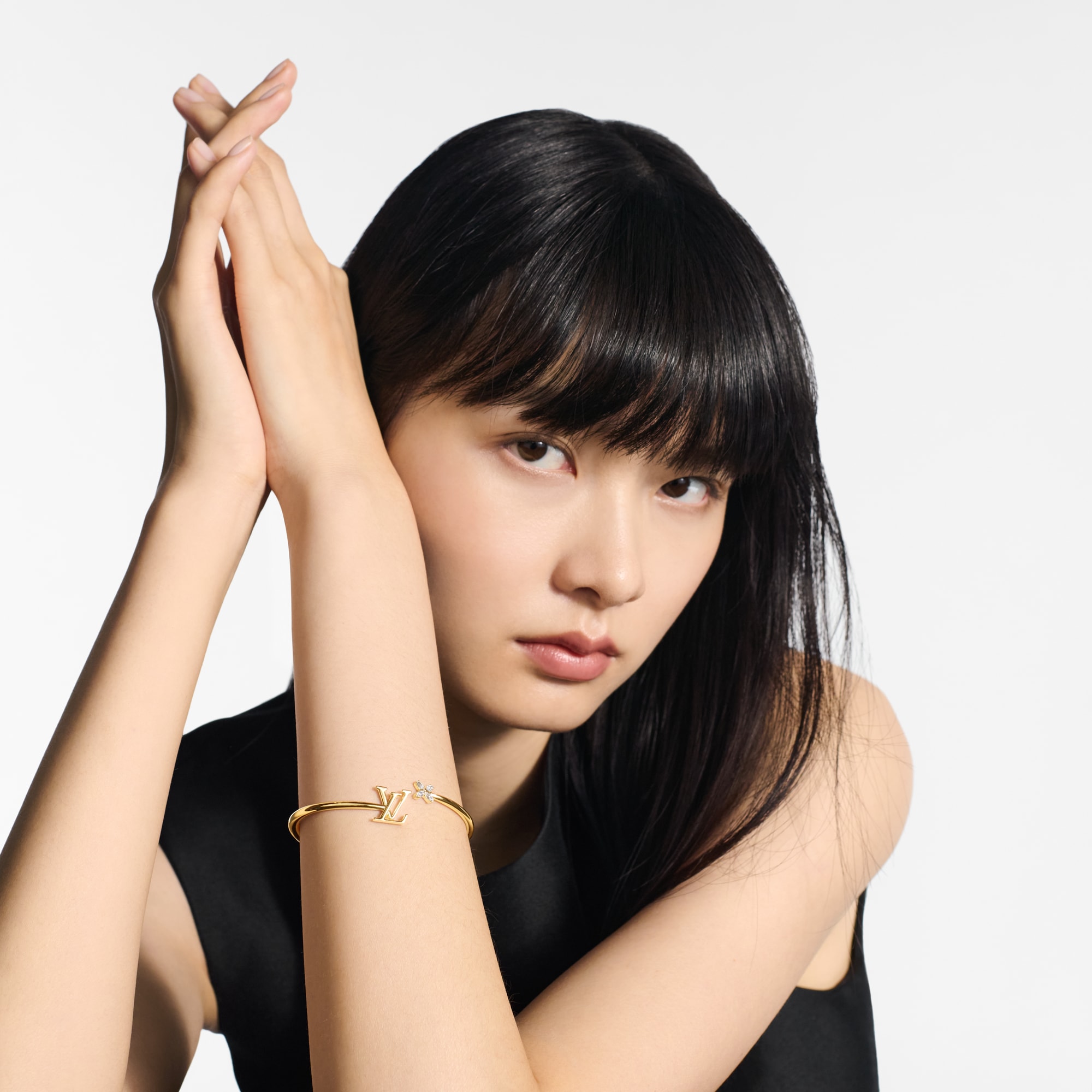 6239 ヴィトン ブラスレ LVアイコニック 飾りつける ラインストーン  