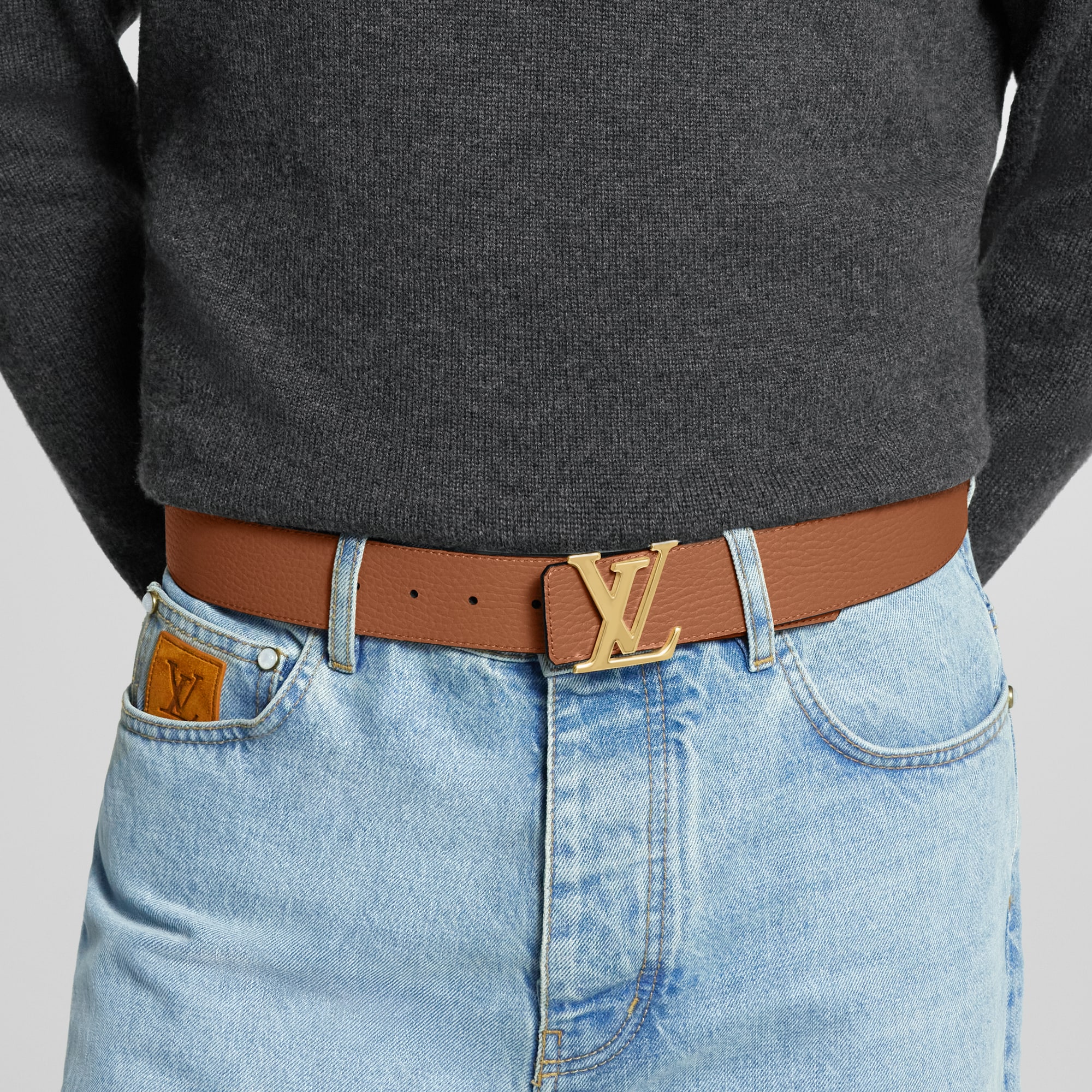ベルト・LV イニシャル 40MM リバーシブル トリヨン｜ルイ・ヴィトン 