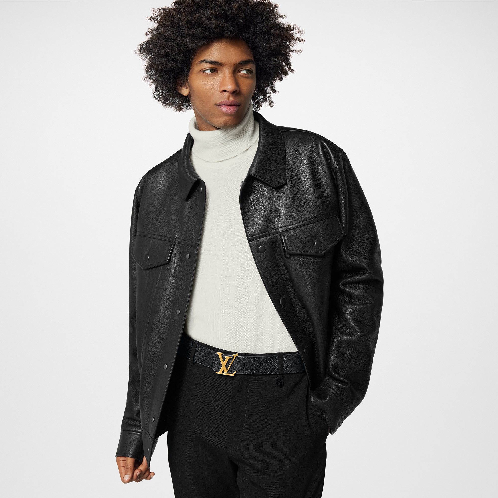 ベルト･LV イニシャル 40MM リバーシブル トリヨン メンズ アクセサリー (製品ズーム)