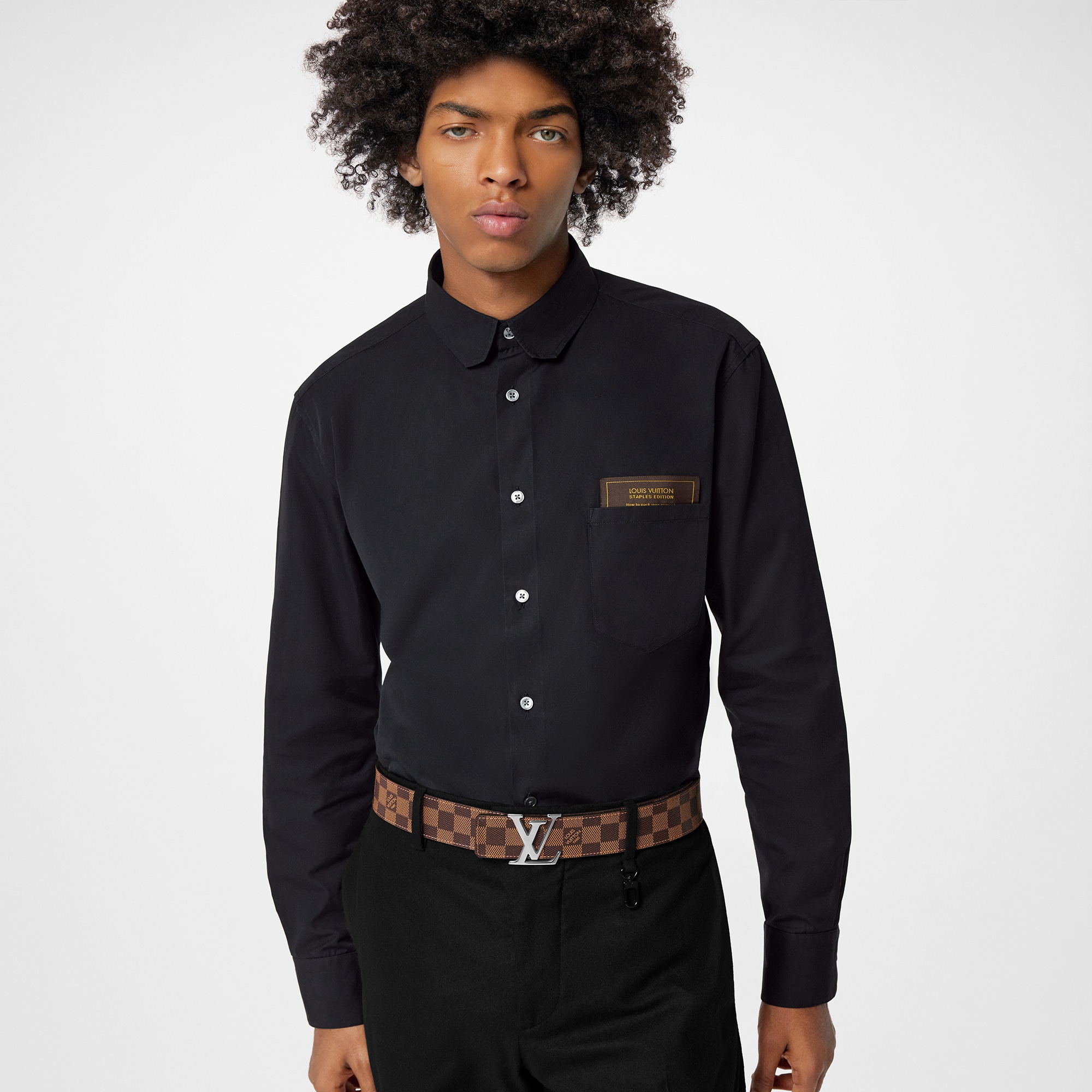 ベルト･LV イニシャル 40MM リバーシブル ダミエ・グラフィット メンズ アクセサリー (製品ズーム)