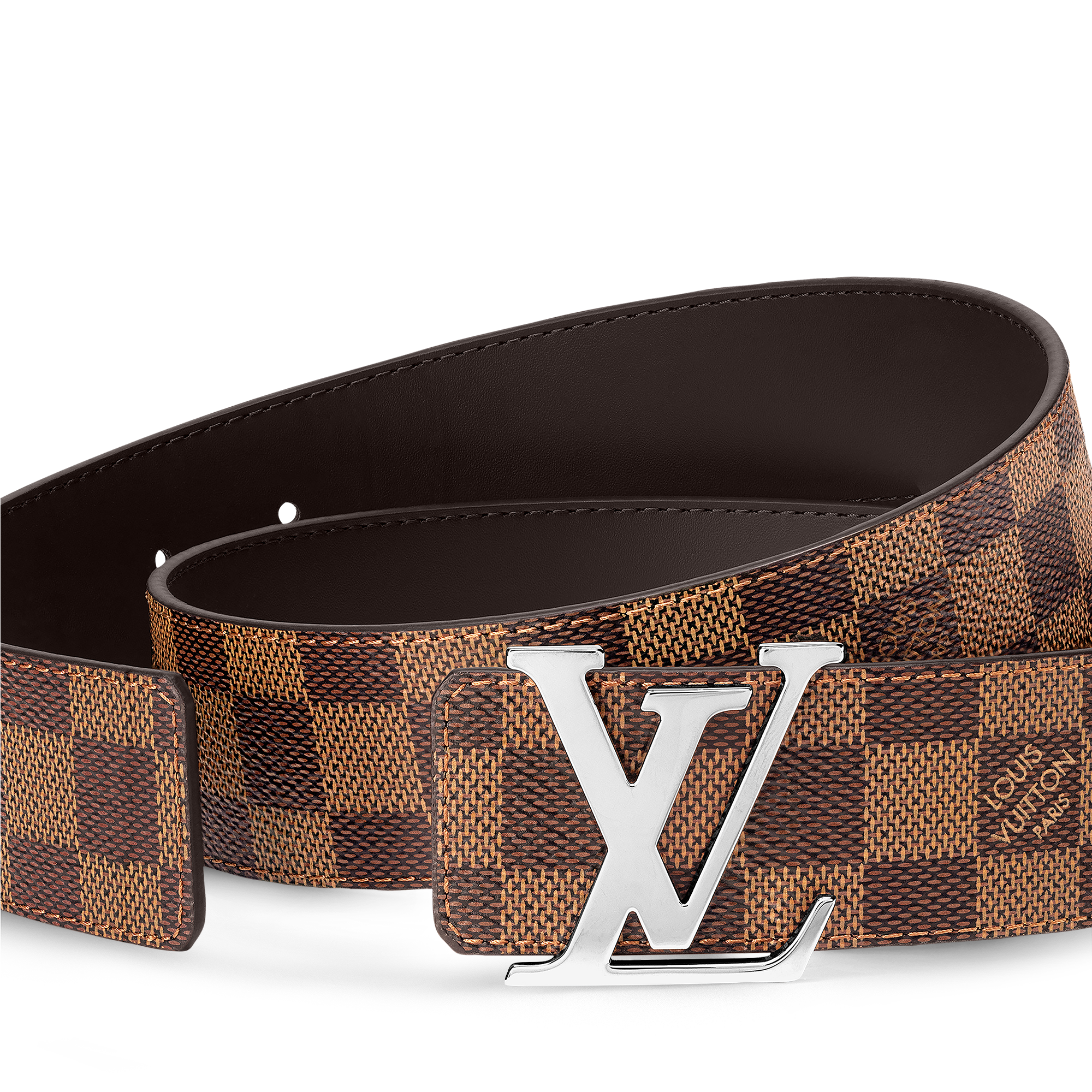 ベルト･LV イニシャル 40MM リバーシブル ダミエ・グラフィット メンズ アクセサリー (製品ズーム)