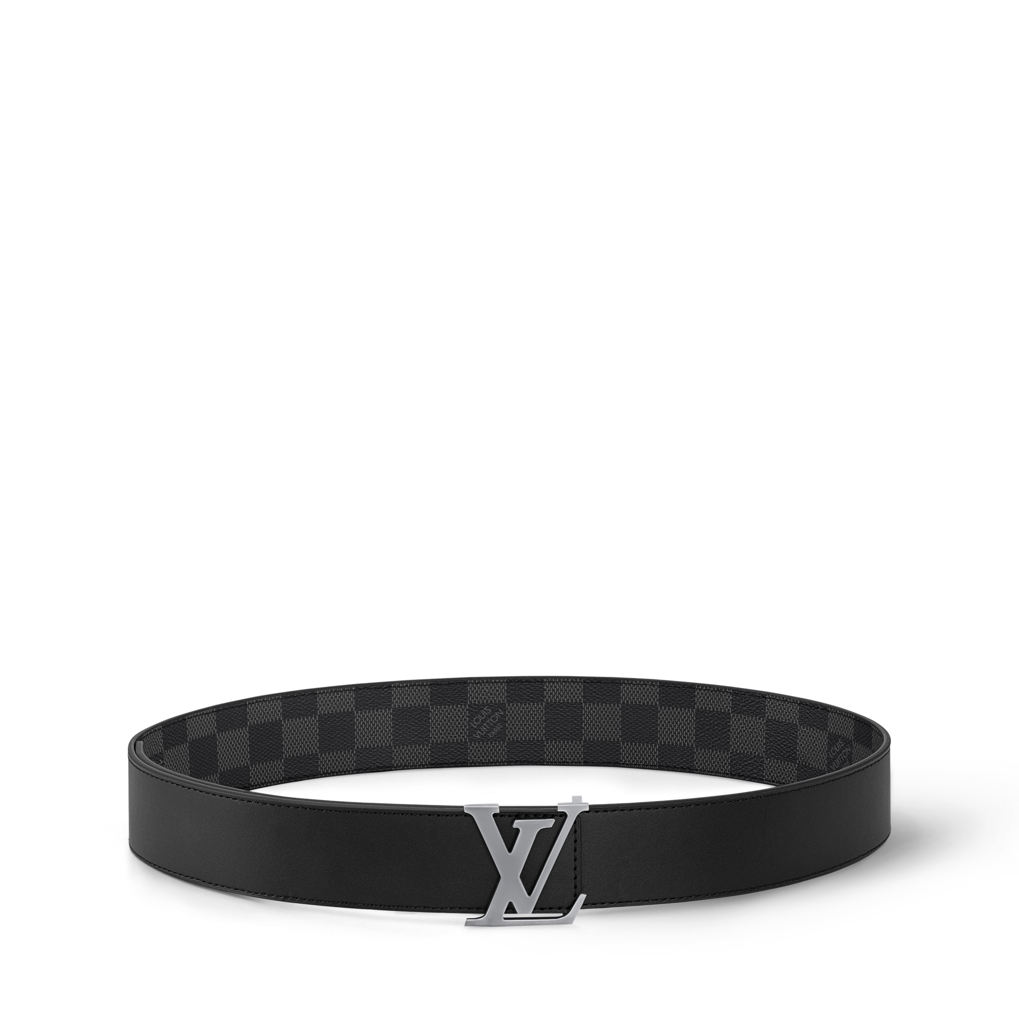 ベルト・LV イニシャル 40MM リバーシブル ダミエ・グラフィット｜ルイ  