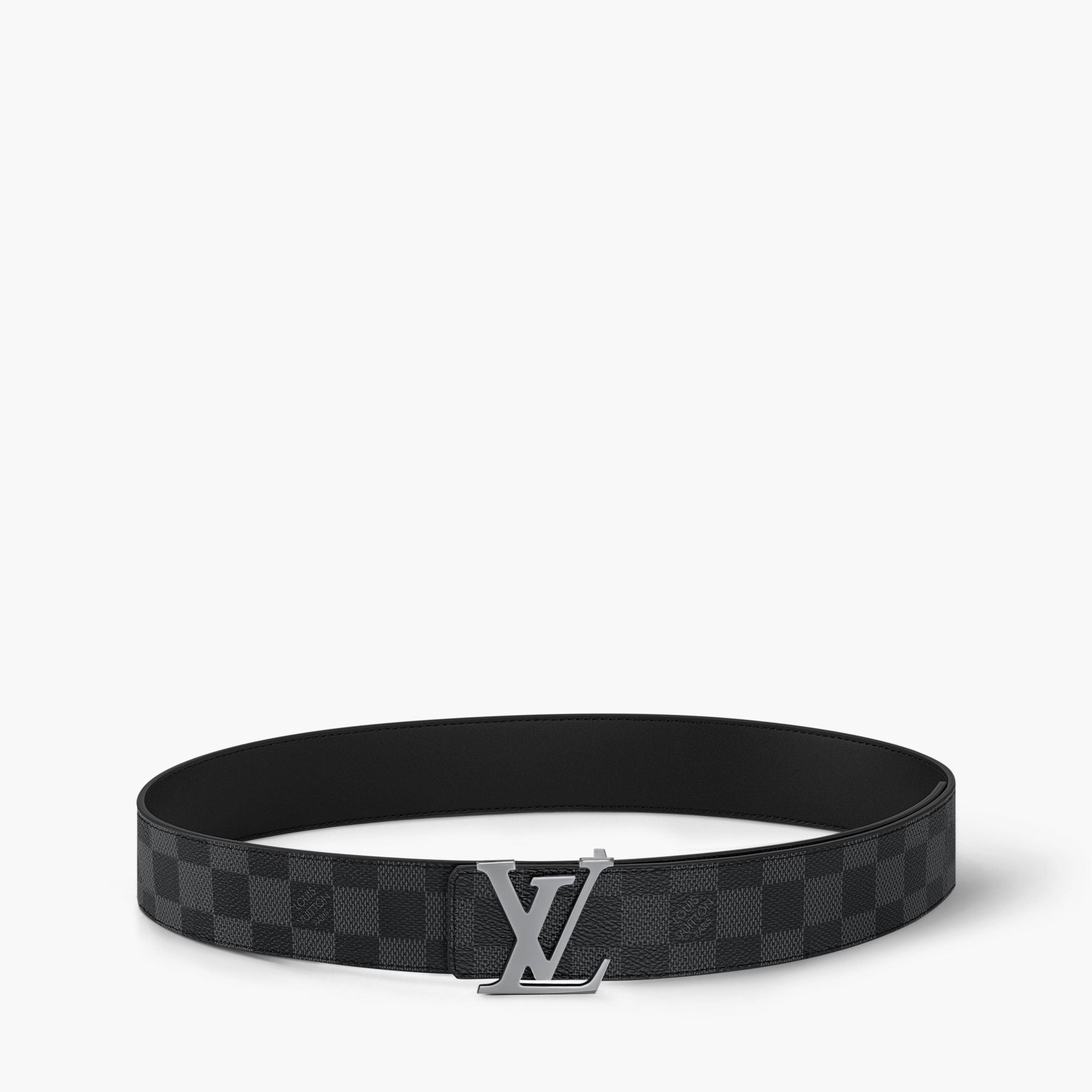 ベルト・LV イニシャル 40MM リバーシブル ダミエ・グラフィット｜ルイ  