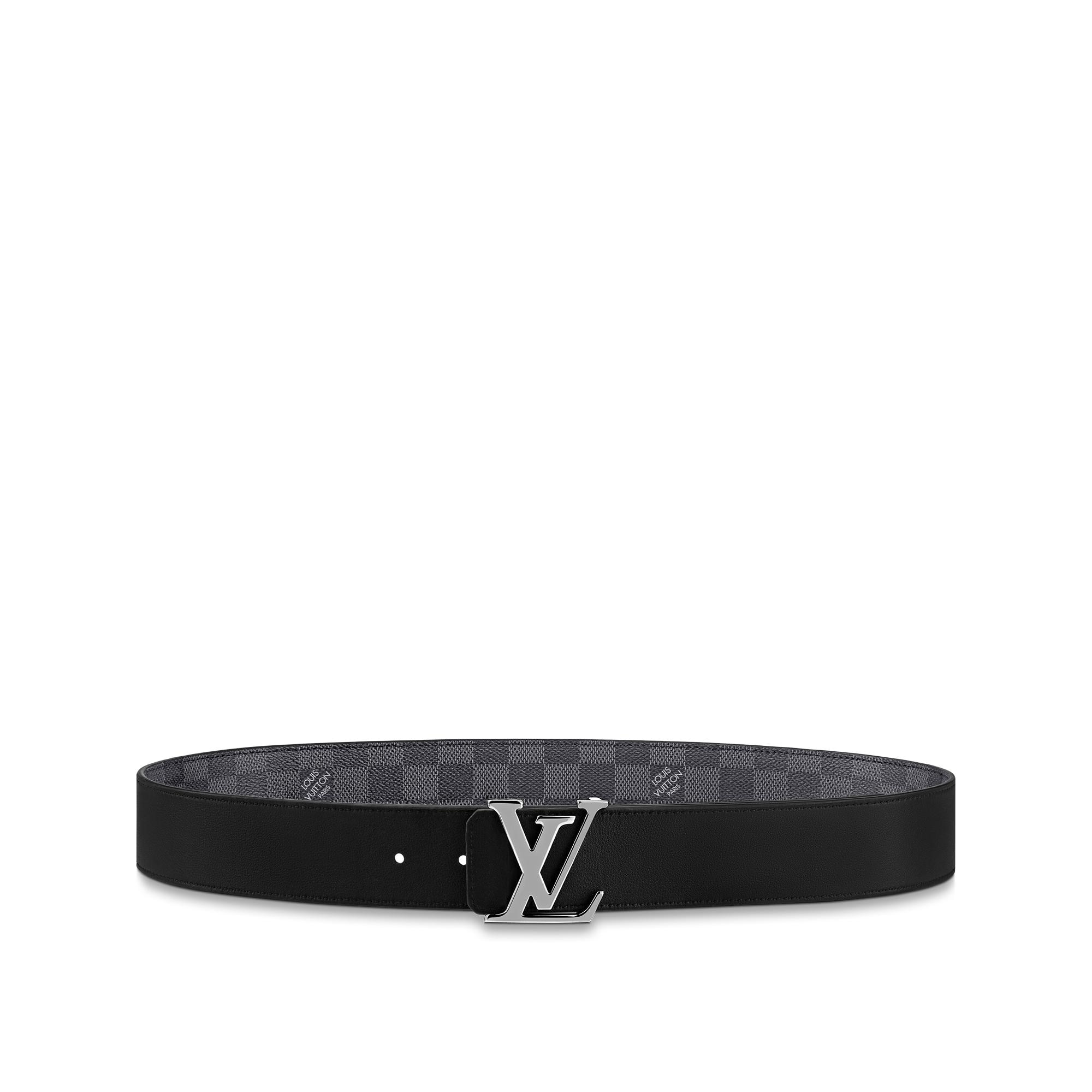 ベルト・LV イニシャル 40MM リバーシブル ダミエ・グラフィット｜ルイ 