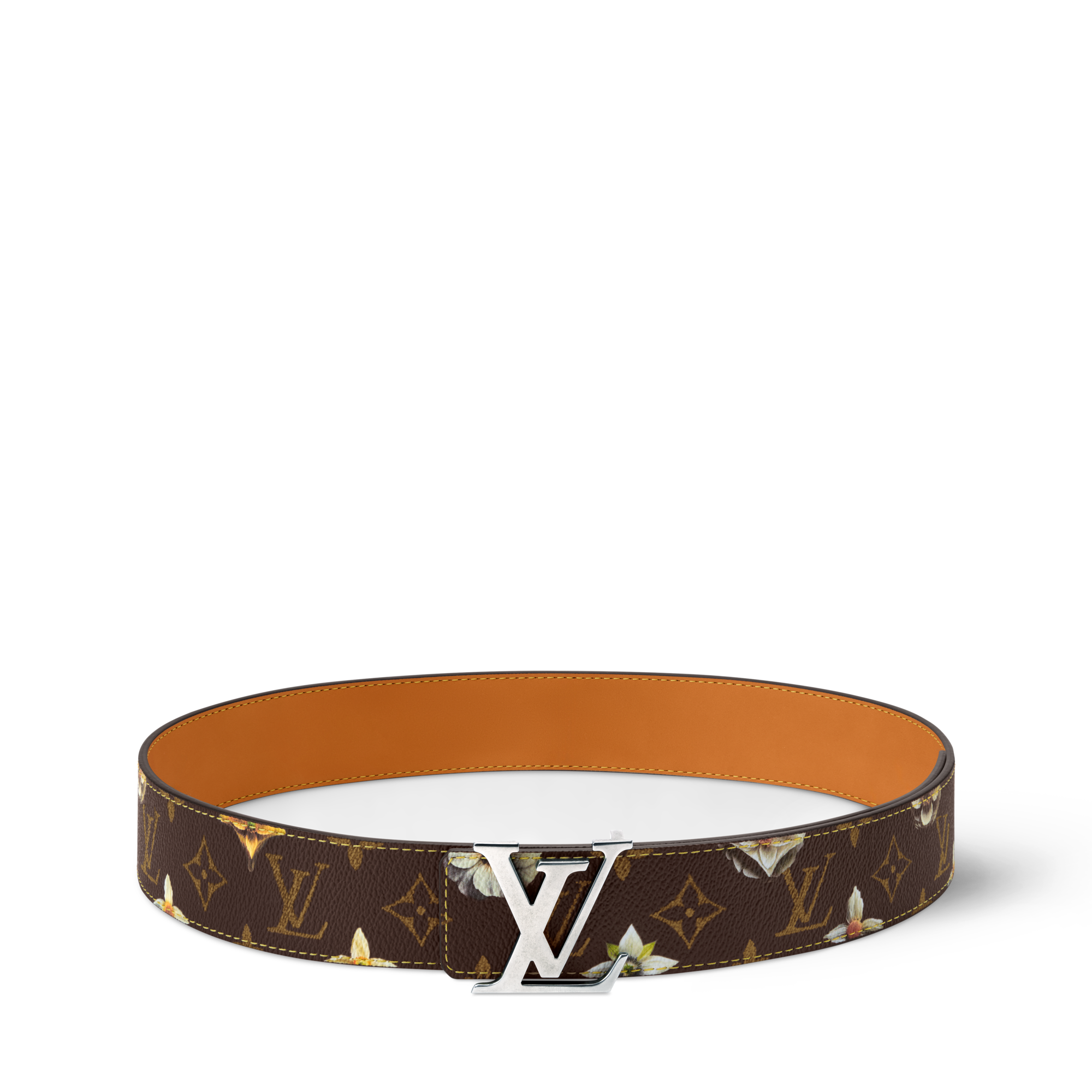 ベルト・LV イニシャル モノグラム・フラワー 40MM リバーシブル 