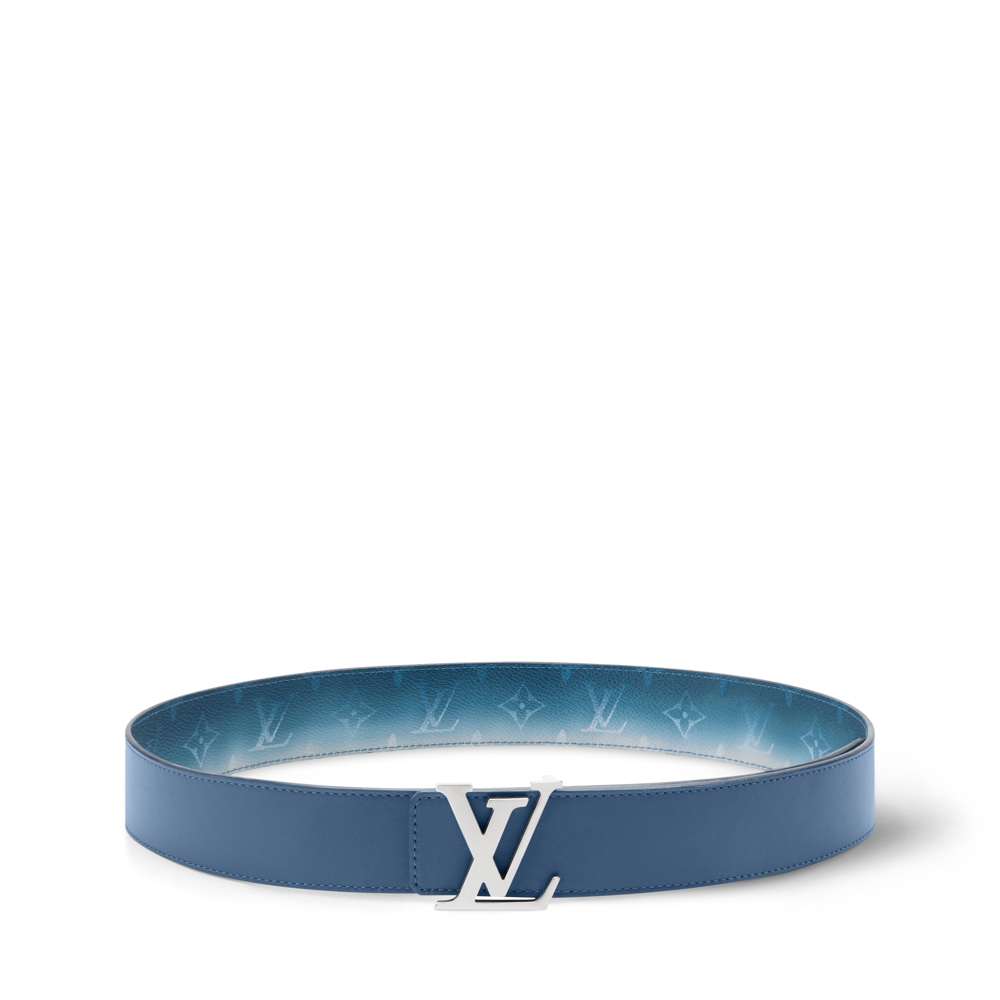 ベルト・LV イニシャル モノグラム ピグメント 40MM リバーシブル 