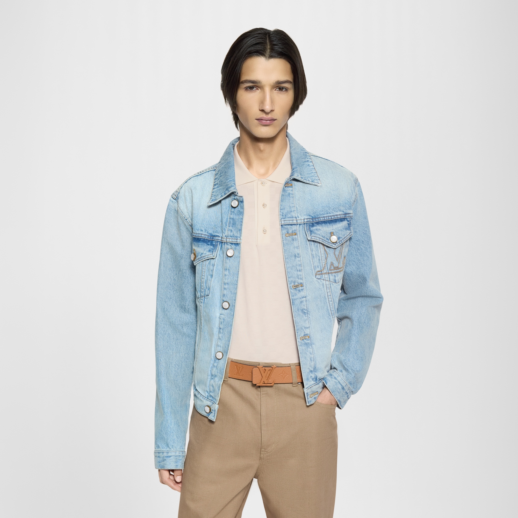 ベルト･LV イニシャル トリヨン モノグラム 40MM リバーシブル  メンズ アクセサリー (製品ズーム)