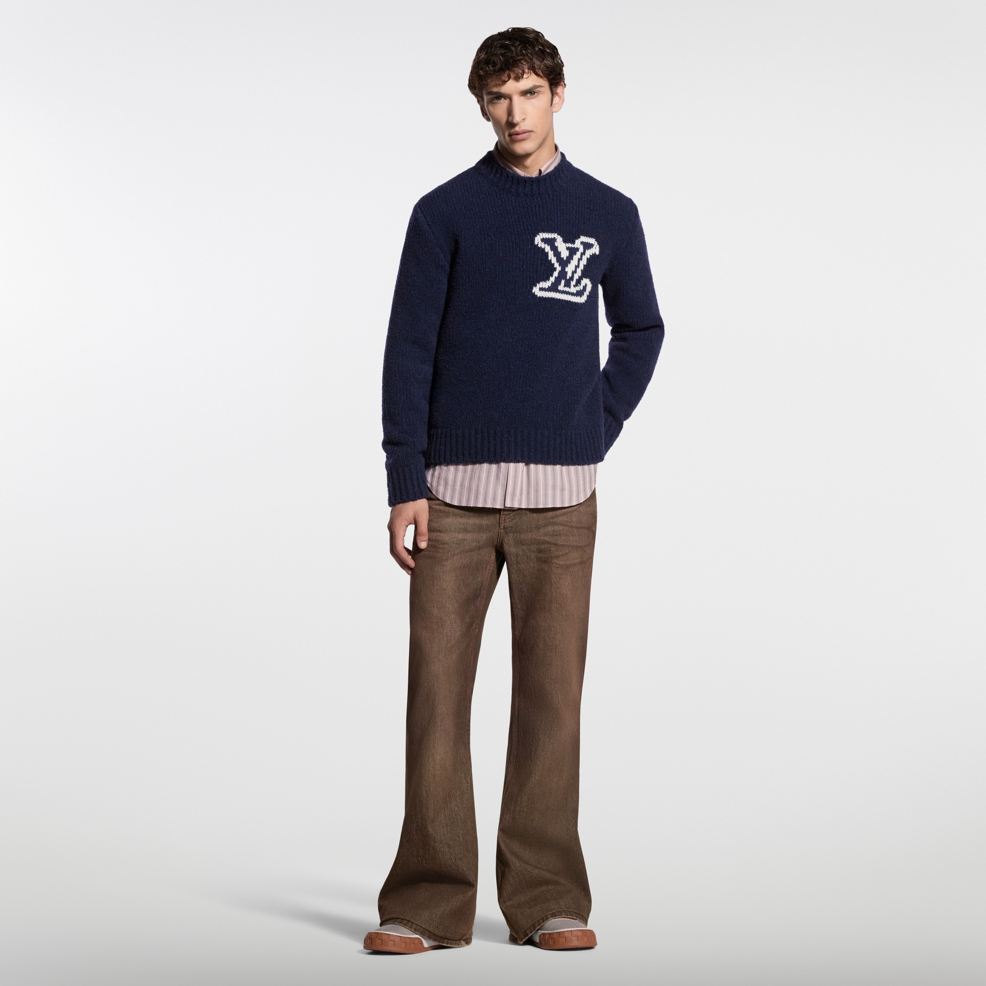 LV インターシャ クルーネック ｜ルイ・ヴィトン 公式サイト - 1AJUIH