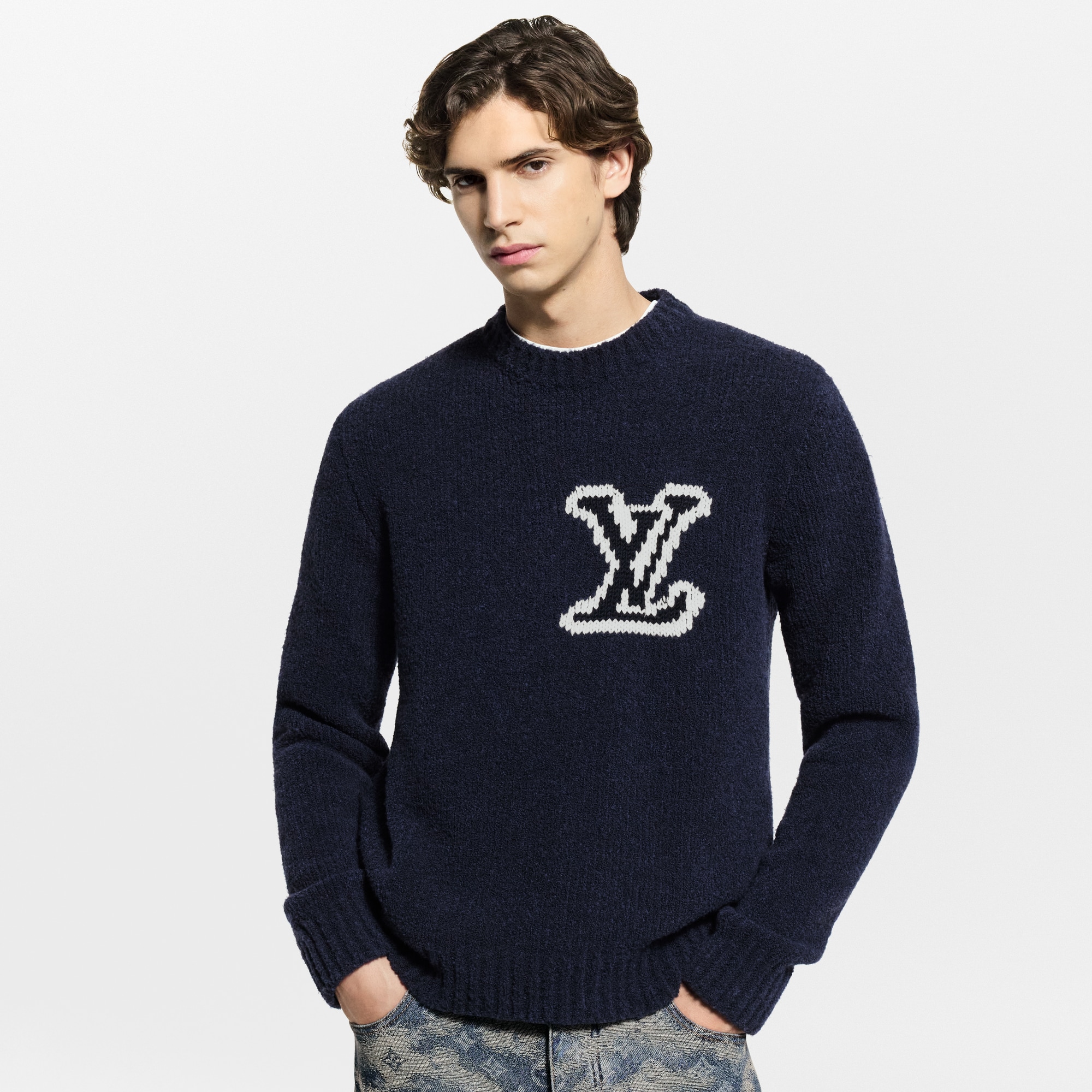 LV インターシャ クルーネック  メンズ ウェア(洋服) (製品ズーム)