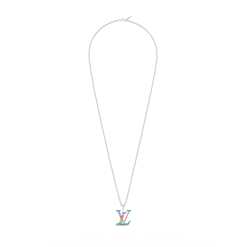 ペンダント LV XL レインボー (ホワイトゴールド×カラーストーン) ジュエリー ジュエリー カテゴリー (製品ズーム)