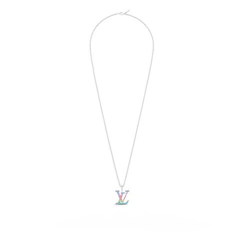 ペンダント LV XL レインボー (ホワイトゴールド×カラーストーン) ジュエリー ジュエリー カテゴリー (製品ズーム)