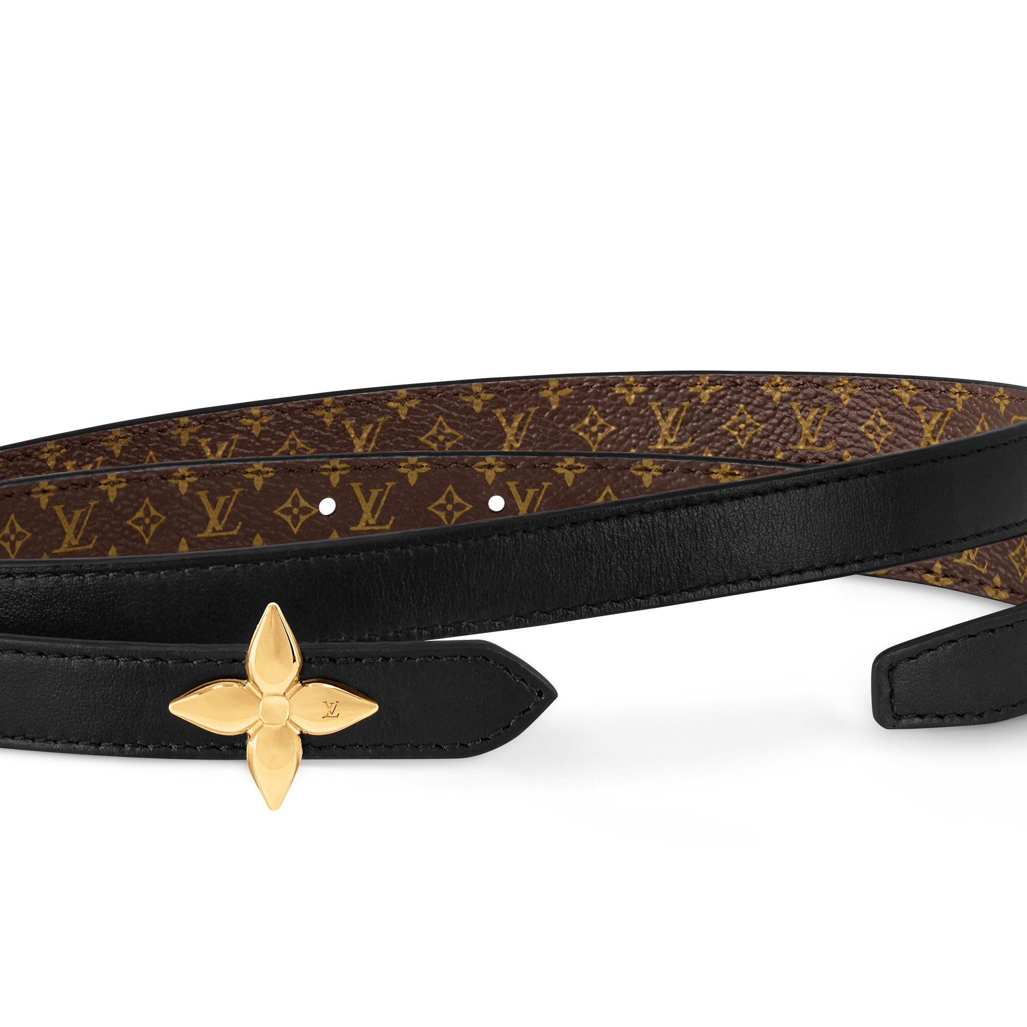 LV × TM ベルト・ミニフラワーグラム 15MM リバーシブル ｜ルイ - 小物