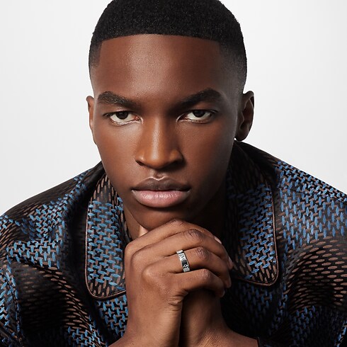 リング・LV モザイク シン S00 メンズ ファッションジュエリー (製品ズーム)