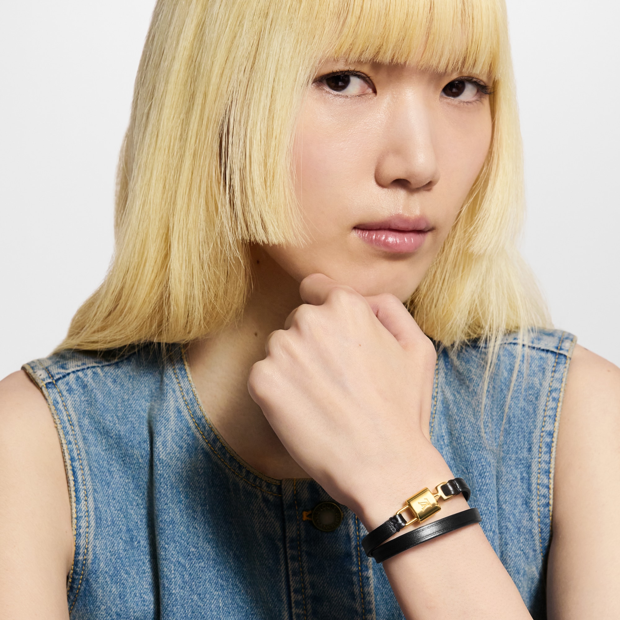 ブレスレット・LV パドロック ダブルツアー その他のレザー｜ルイ 