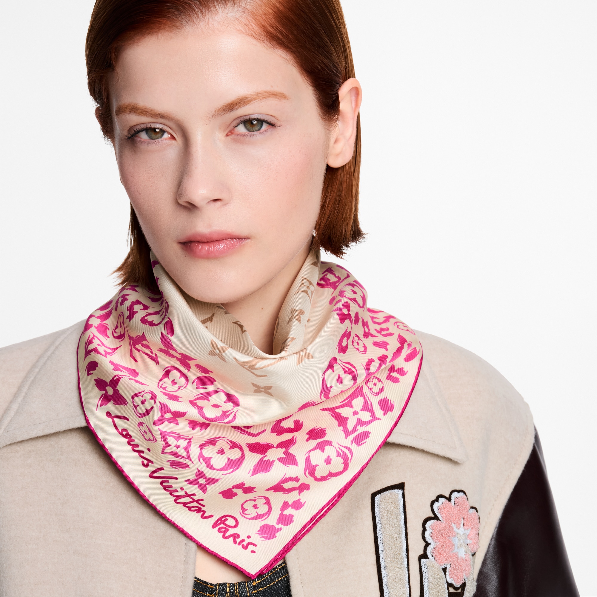 未使用 保管品 LOUIS VUITTON ルイヴィトン カレ モノグラムマップ 
