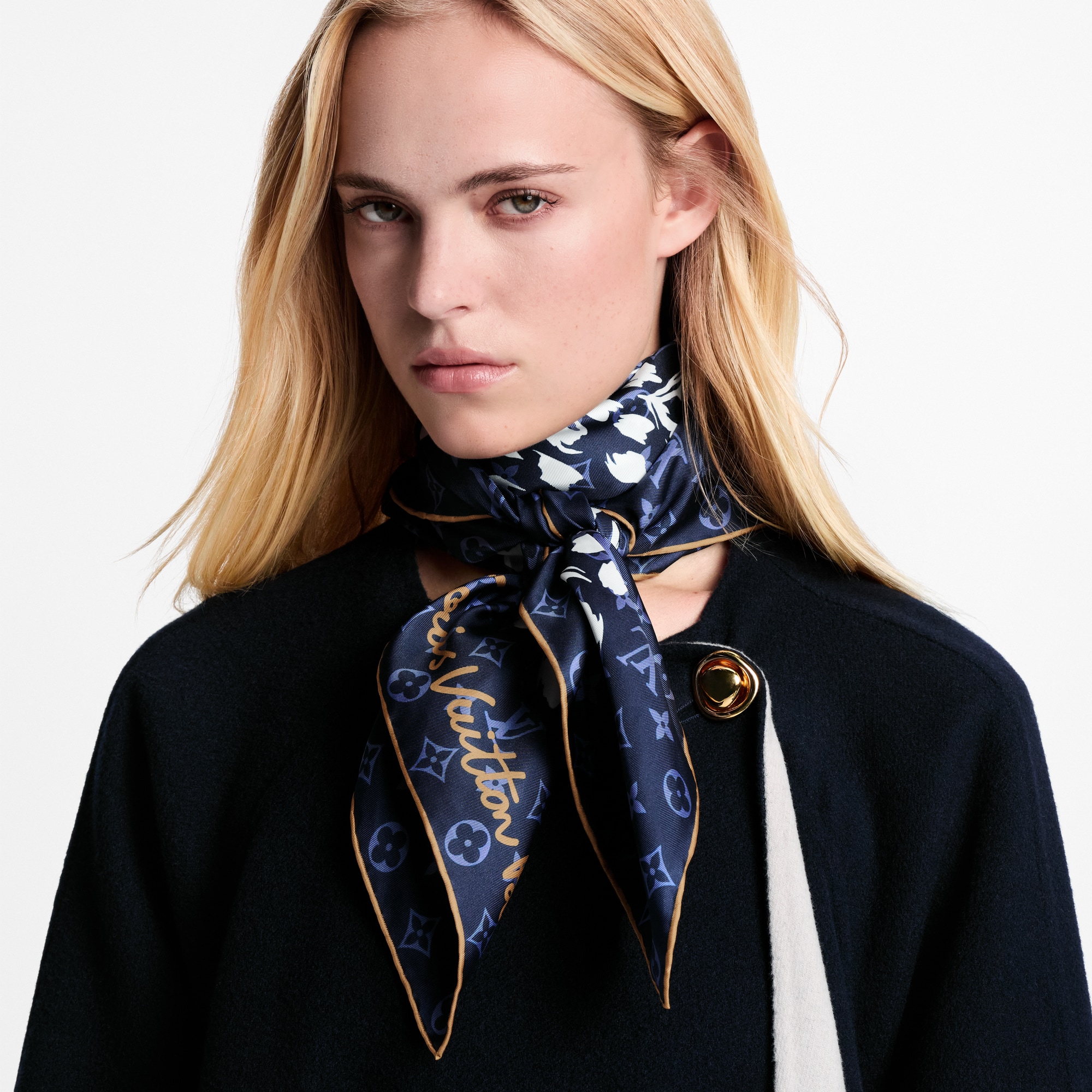 ルイヴィトン LOUIS VUITTON モノグラムスカーフサファリシャツドレス 