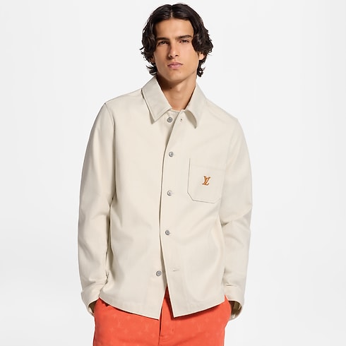 「LV シグネチャー コットンシルク オーバーシャツ」切り抜き