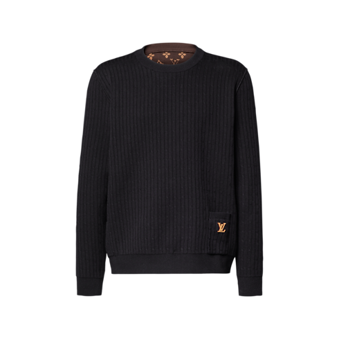 「LV シグネチャー リバーシブル ロングスリーブ プルオーバー」正面
