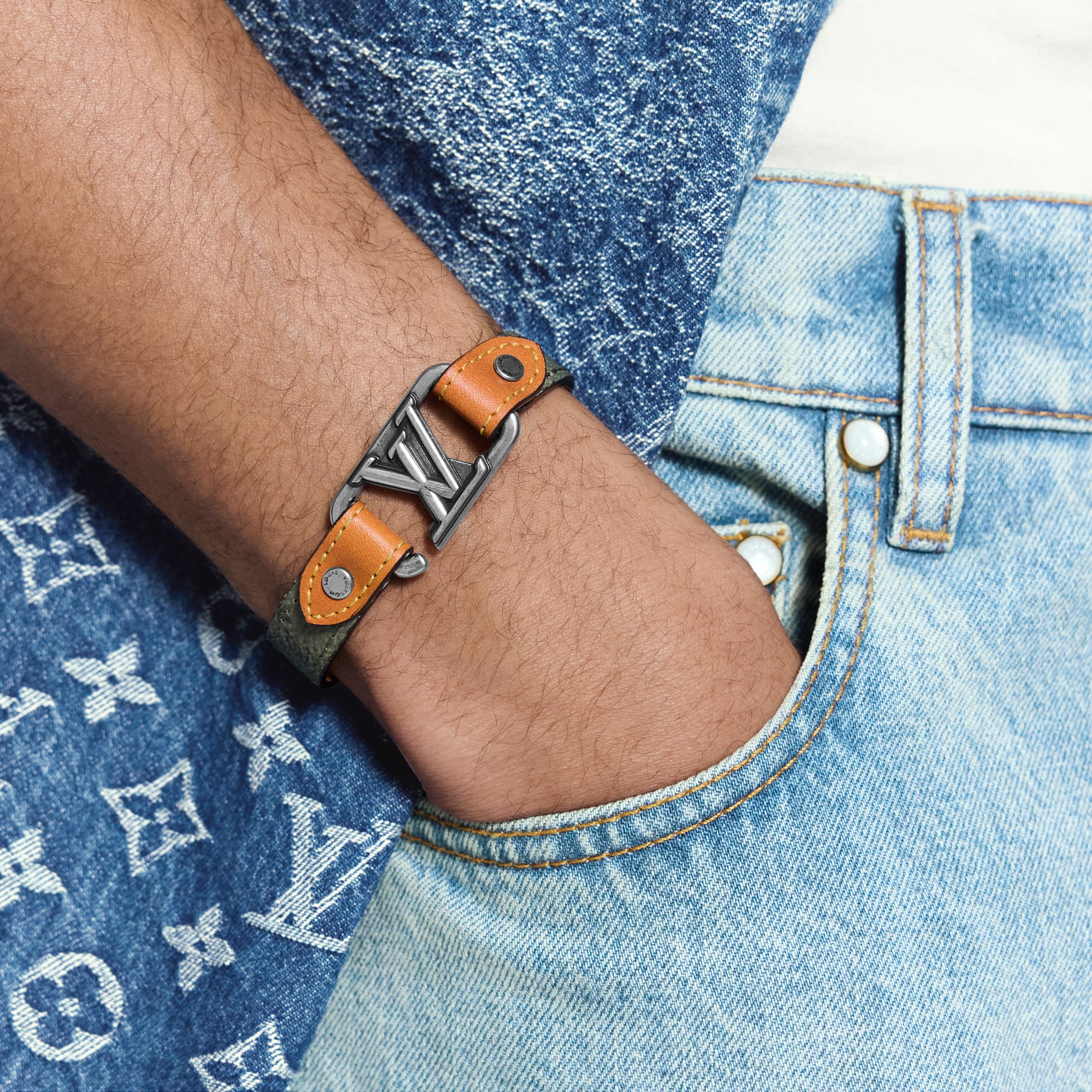 ブレスレット・LV スリム ディメンション モノグラム サープラス 