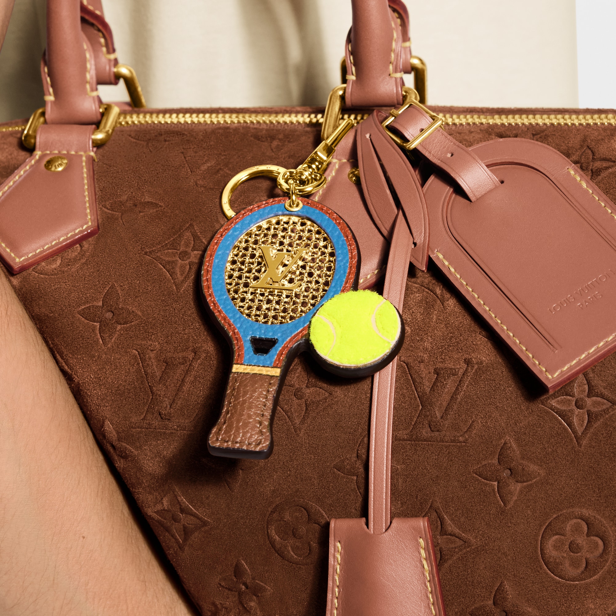 キーホルダー＆バッグチャーム・LV テニスラケット S00｜ルイ 