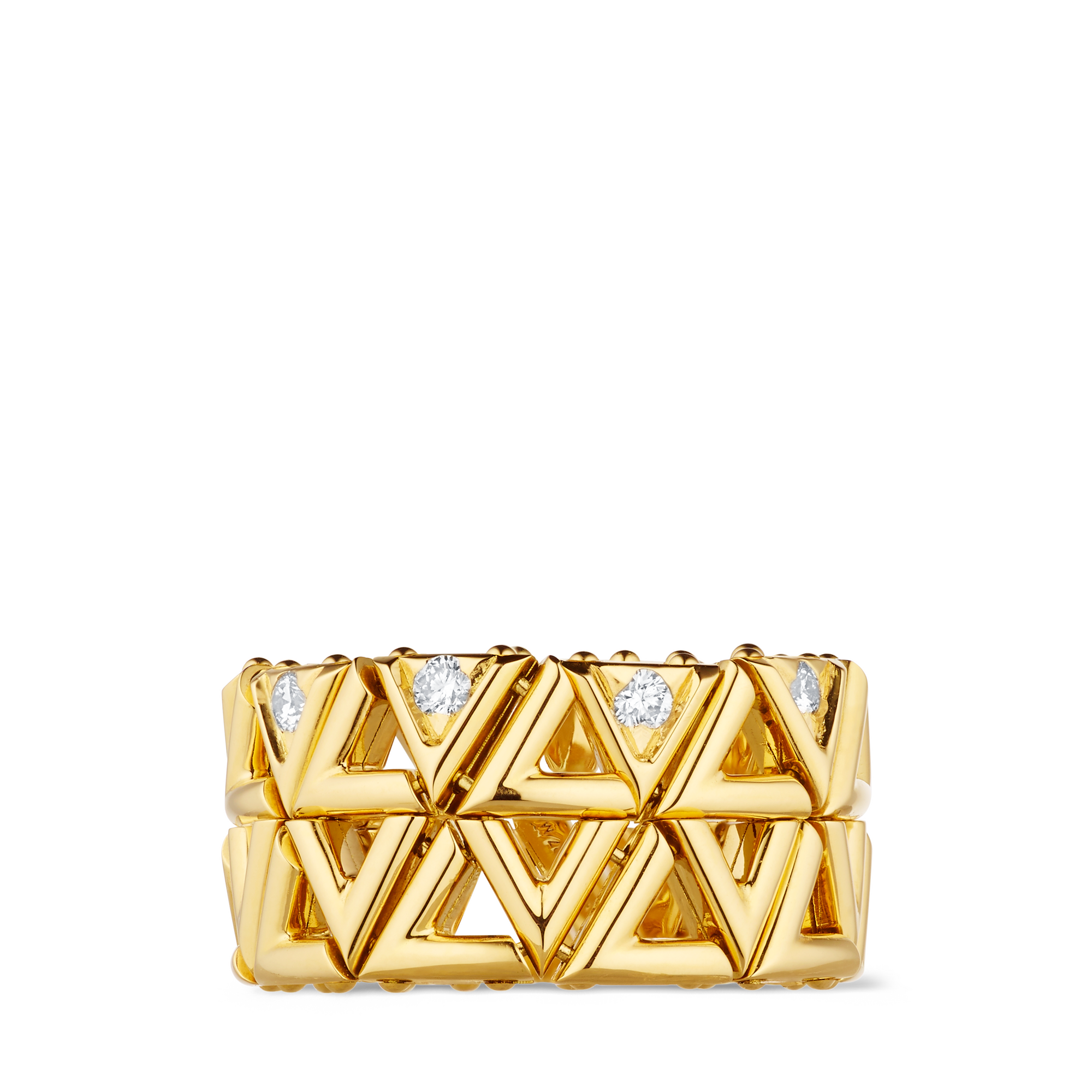 リング LV ヴォルト メッシュ（イエローゴールド×ダイヤモンド）  ジュエリー ジュエリー カテゴリー (製品ズーム)