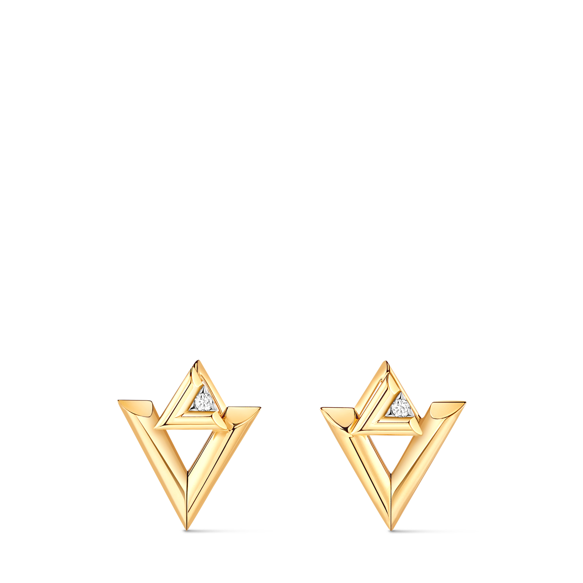 ピアス LV ヴォルト ワン XL (イエローゴールド×ダイヤモンド) ｜ルイ 