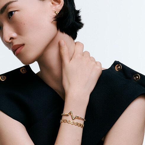 プレイ ブレスレット LV ヴォルト アップサイド ダウン GM (ブラック & ゴールド) メンズ Discontinued Product (製品ズーム)