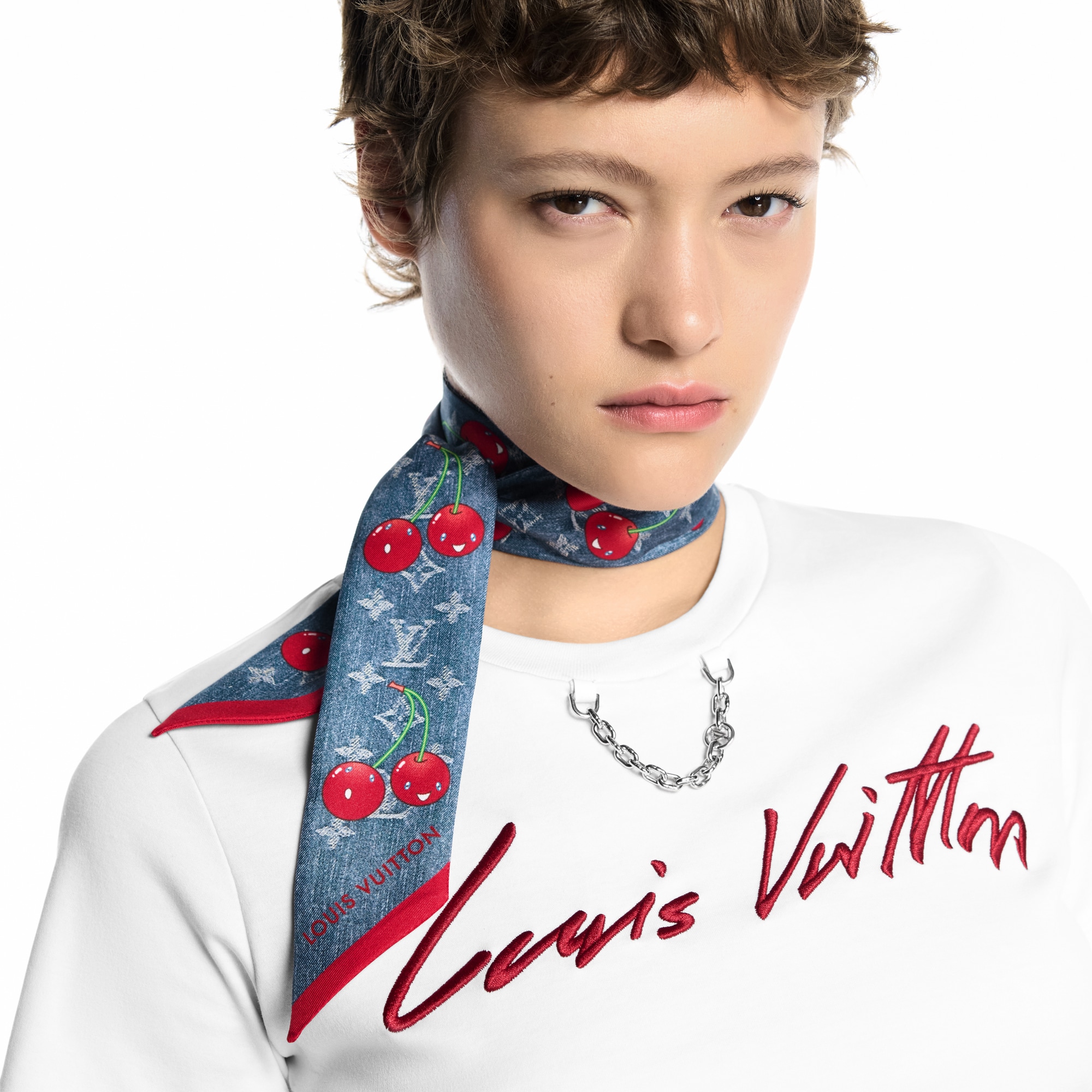 LV × TM バンドーBB・モノグラム デニム・チェリー S00｜ルイ 