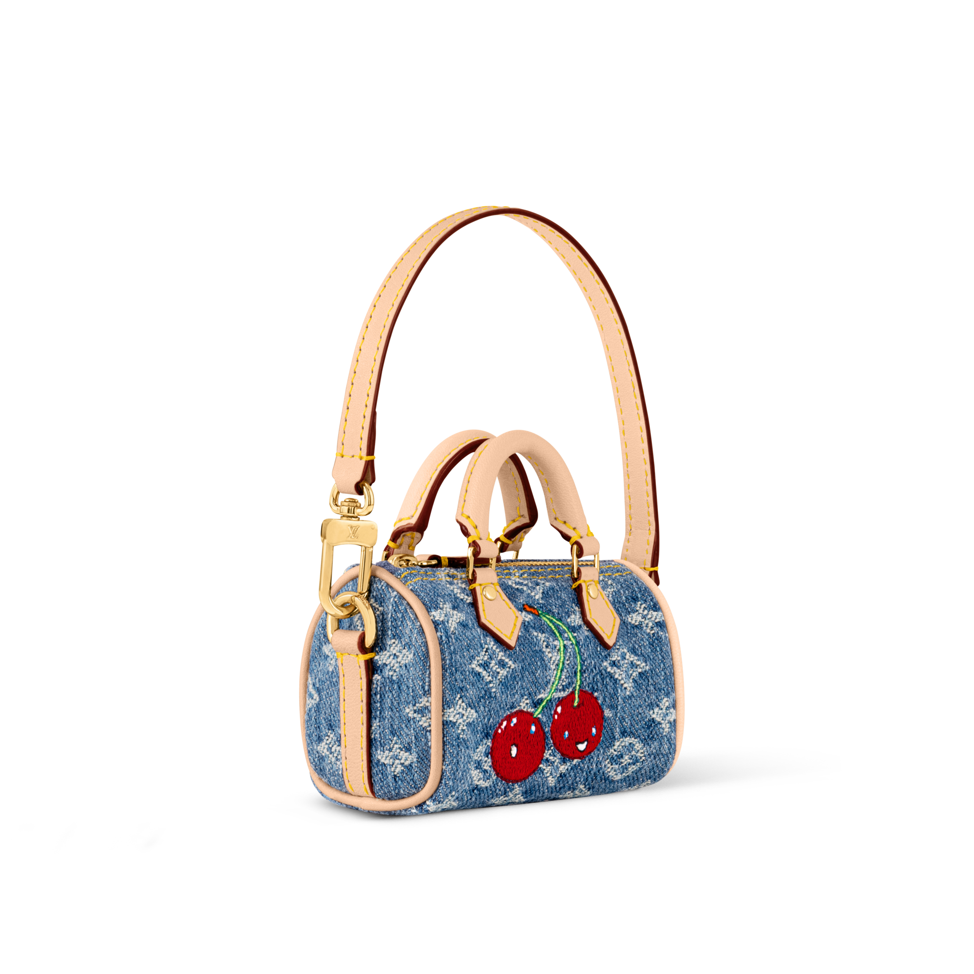 LV × TM バッグチャーム･マイクロ スピーディ モノグラム デニム･チェリー S00 ウィメンズ アクセサリー (製品ズーム)
