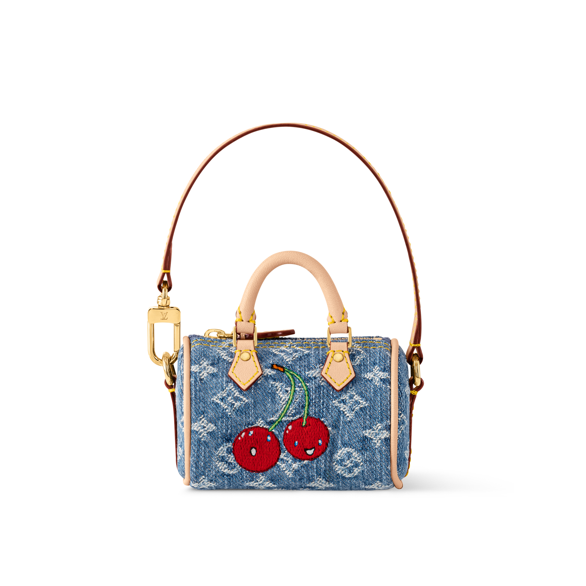 LV × TM バッグチャーム･マイクロ スピーディ モノグラム デニム･チェリー S00 ウィメンズ アクセサリー (製品ズーム)