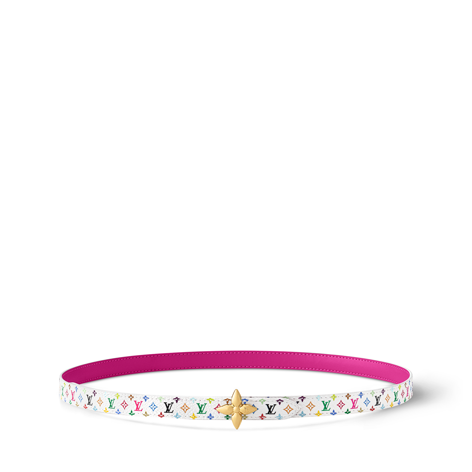 LV × TM ベルト・ミニフラワーグラム 15MM リバーシブル ｜ルイ  