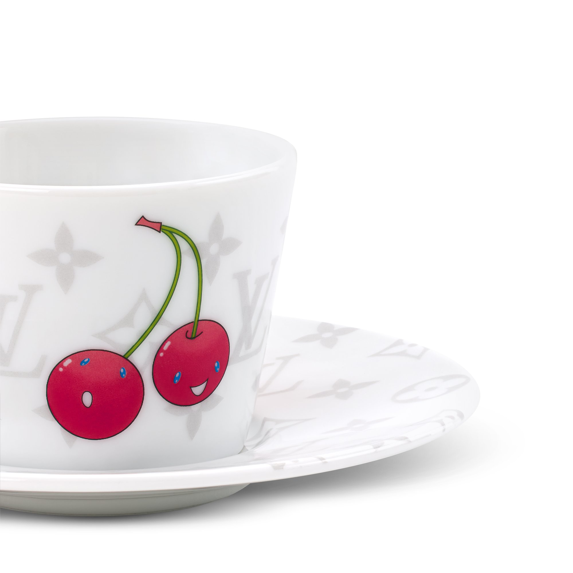 LV × TM Set of 2 Coffee Cups and Saucers Monogram Cerises トランク、トラベル & ホーム ホーム & テーブルウェア (製品ズーム)