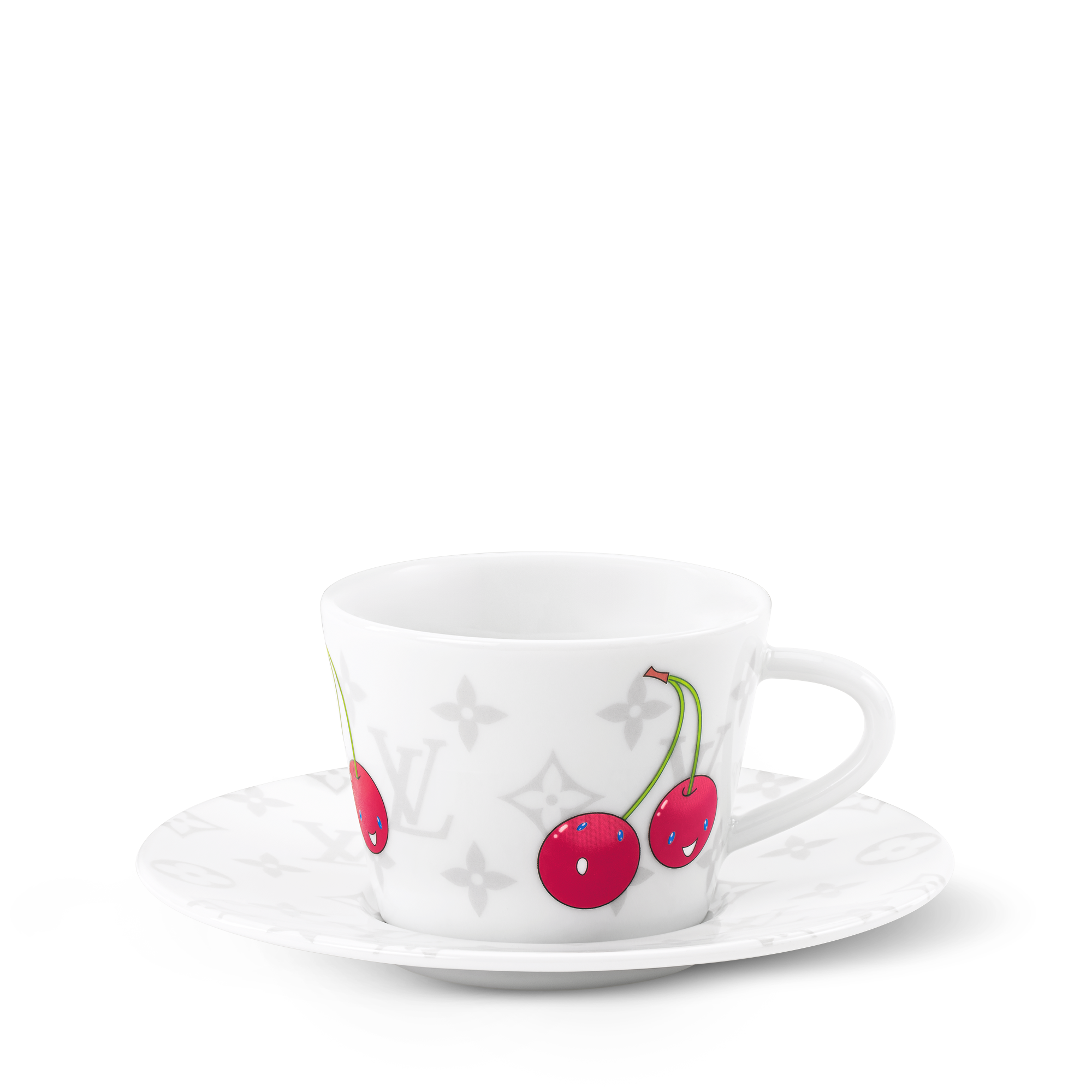 LV × TM Set of 2 Coffee Cups and Saucers Monogram Cerises トランク、トラベル & ホーム ホーム & テーブルウェア (製品ズーム)