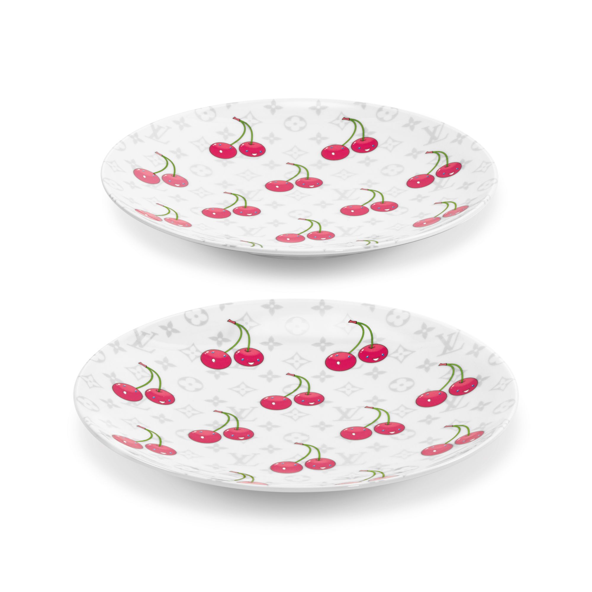 LV × TM Set of 2 Dessert Plates Monogram Cerises トランク、トラベル & ホーム ホーム & テーブルウェア (製品ズーム)
