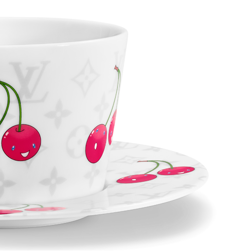 LV × TM Set of 2 Teacups and Saucers Monogram Cerises トランク、トラベル & ホーム ホーム & テーブルウェア (製品ズーム)