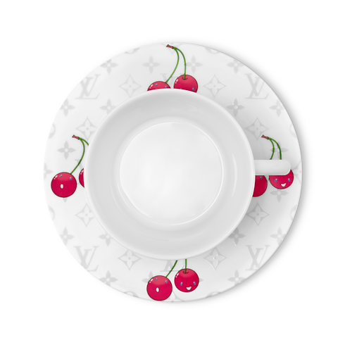 LV × TM Set of 2 Teacups and Saucers Monogram Cerises トランク、トラベル & ホーム ホーム & テーブルウェア (製品ズーム)