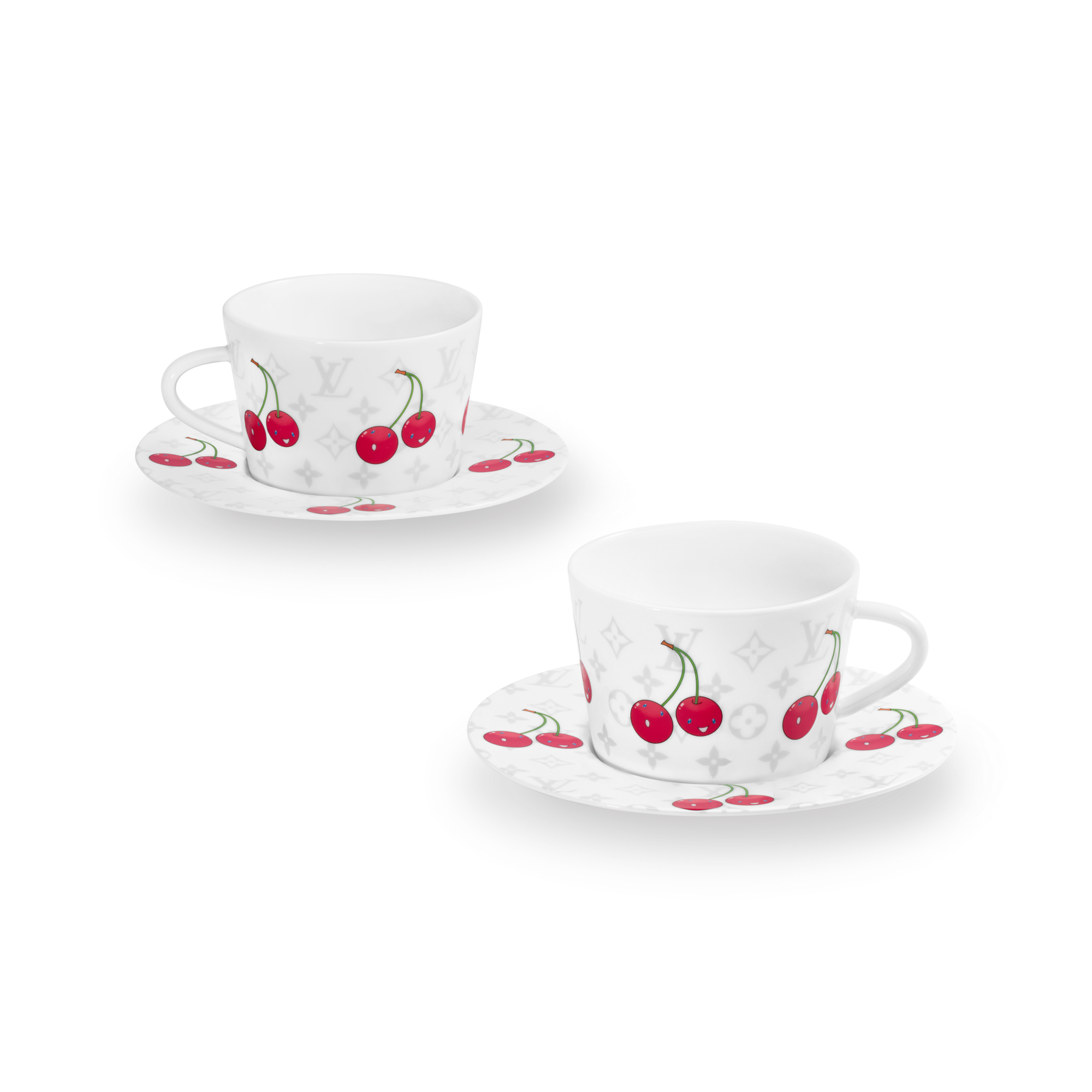 LV × TM Set of 2 Teacups and Saucers Monogram Cerises トランク、トラベル & ホーム ホーム & テーブルウェア (製品ズーム)