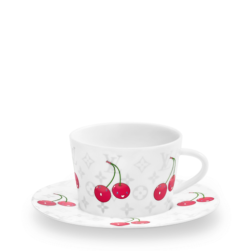LV × TM Set of 2 Teacups and Saucers Monogram Cerises トランク、トラベル & ホーム ホーム & テーブルウェア (製品ズーム)