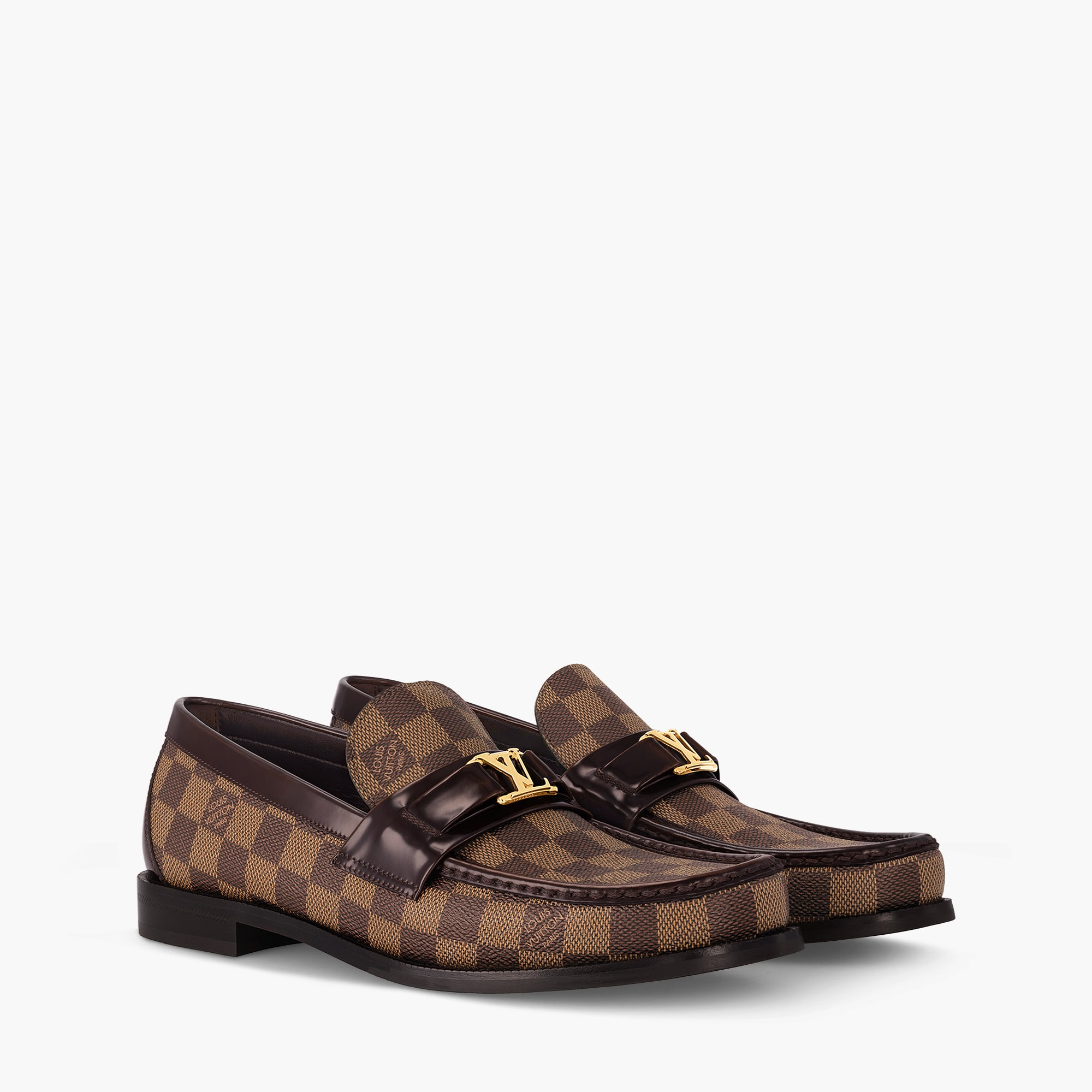 Louis Vuitton ローファー ブラウン・ブラックメジャー ローファー 