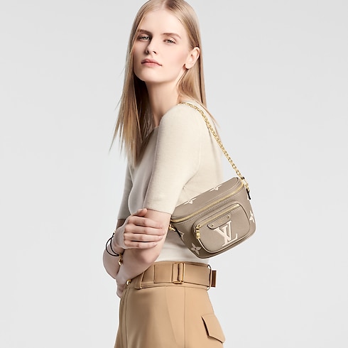 ミニ バムバッグ バイカラー モノグラム・アンプラント レザー ウィメンズ 財布&小物 (製品ズーム)