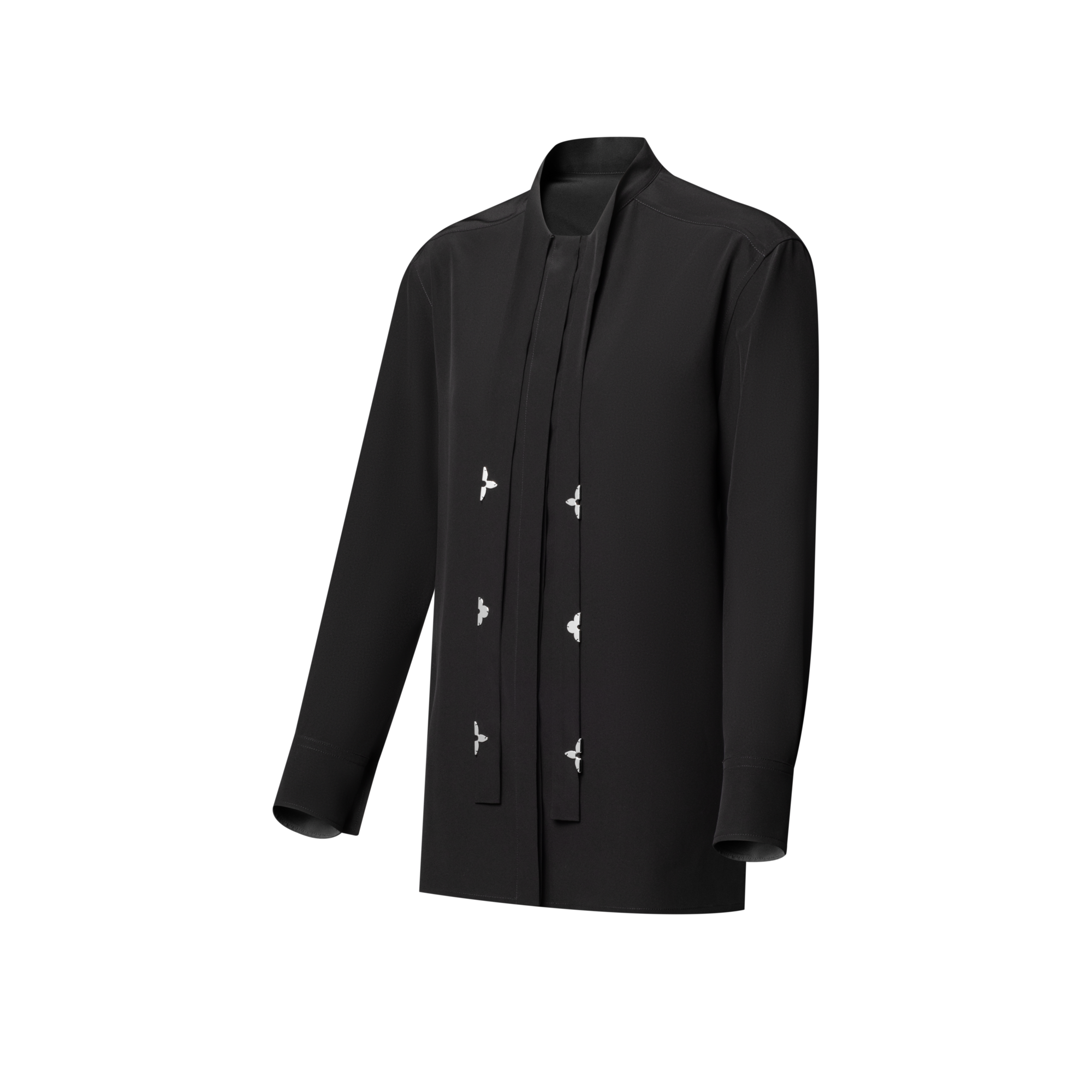 モノグラムアクセント ラバリエール ブラウス  ウィメンズ ウェア(洋服) (製品ズーム)