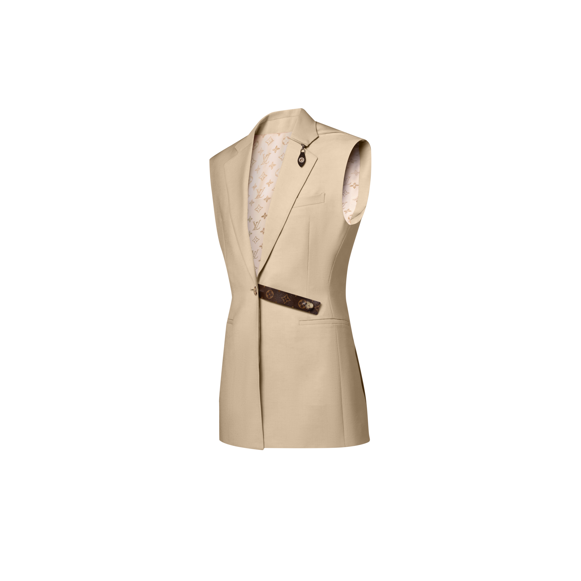 モノグラム アクセント スリーブレスブレザー  ウィメンズ ウェア(洋服) (製品ズーム)
