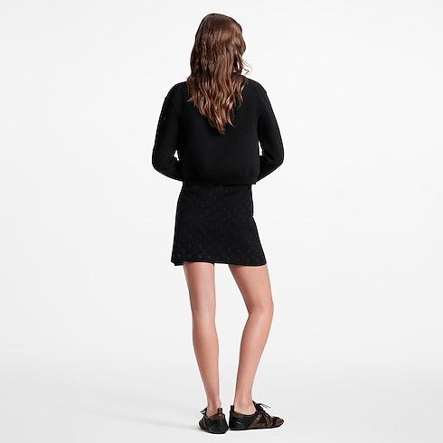 モノグラムアクセント ジップアップニットジャケット ウィメンズ ウェア(洋服) (製品ズーム)