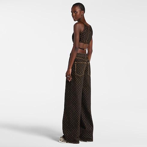 モノグラム デニム クロスオーバー クロップトップ ウィメンズ ウェア(洋服) (製品ズーム)