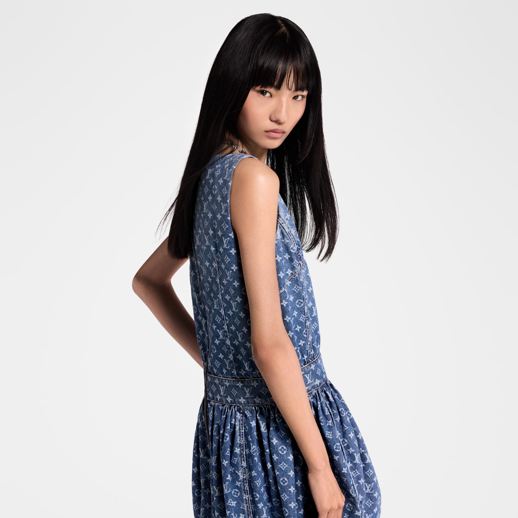 モノグラム デニムドレス  ウィメンズ プレタポルテ(洋服) (製品ズーム)