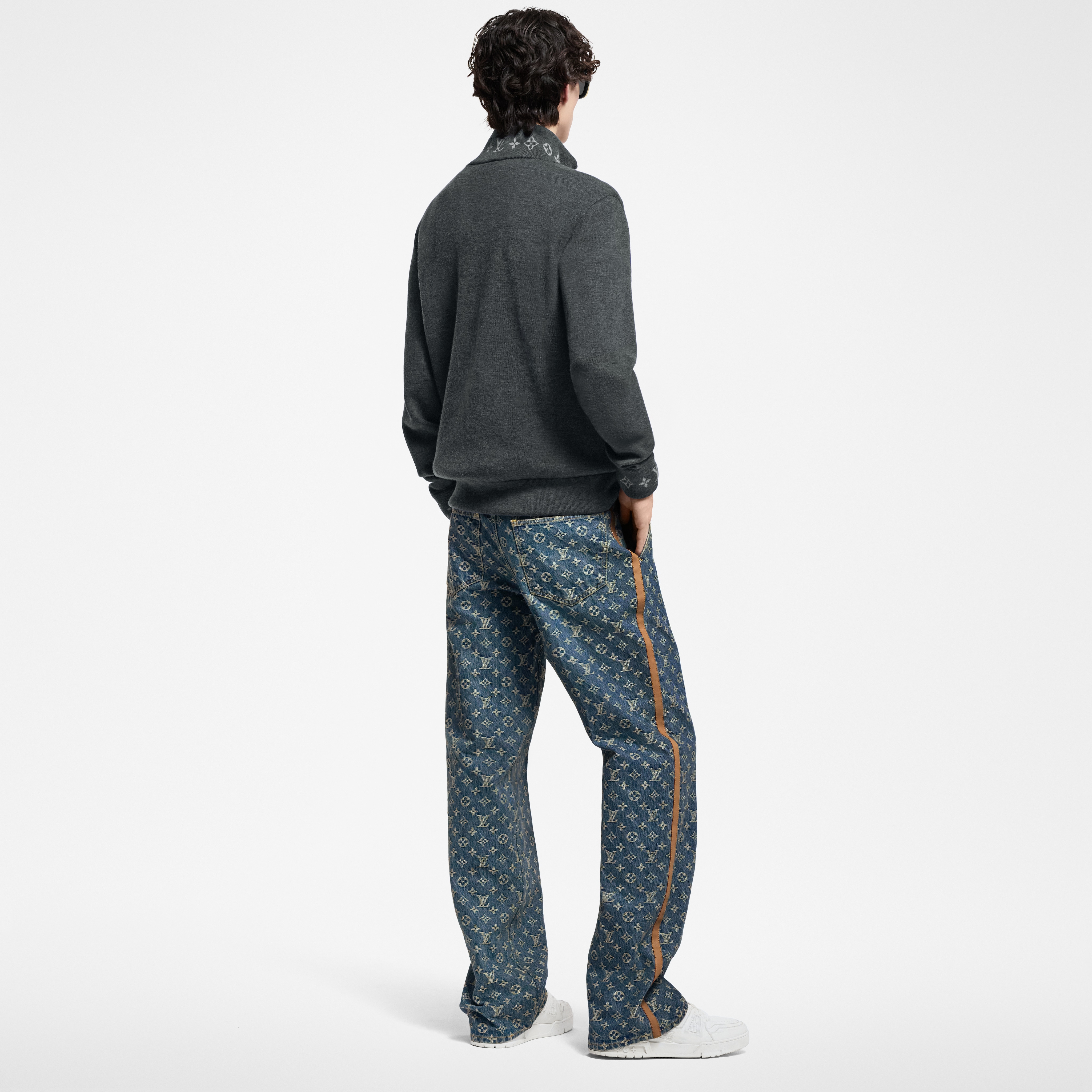モノグラムデニムテーラードパンツ  メンズ ウェア(洋服) (製品ズーム)