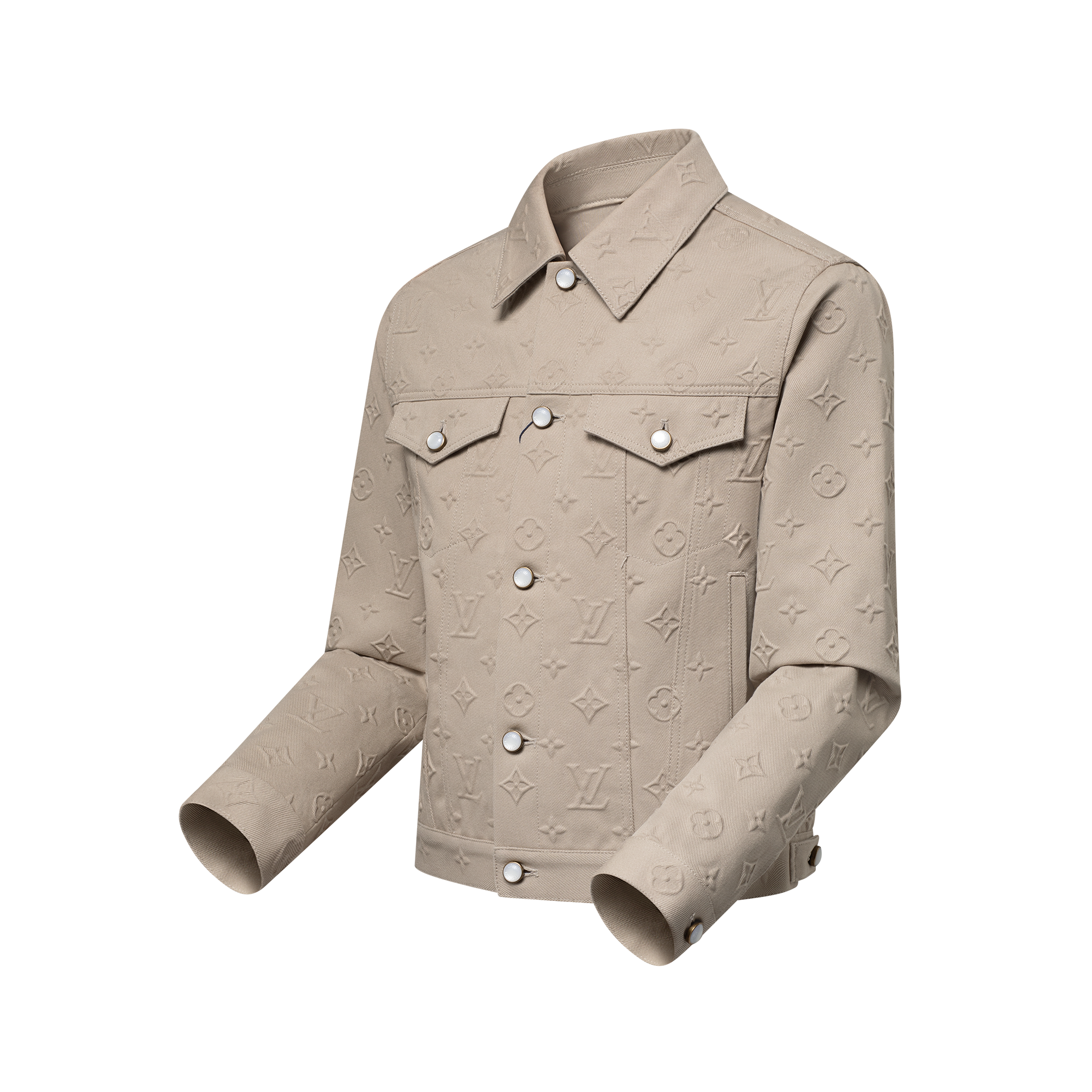 モノグラムエンボスド デニムジャケット  メンズ プレタポルテ(洋服) (製品ズーム)