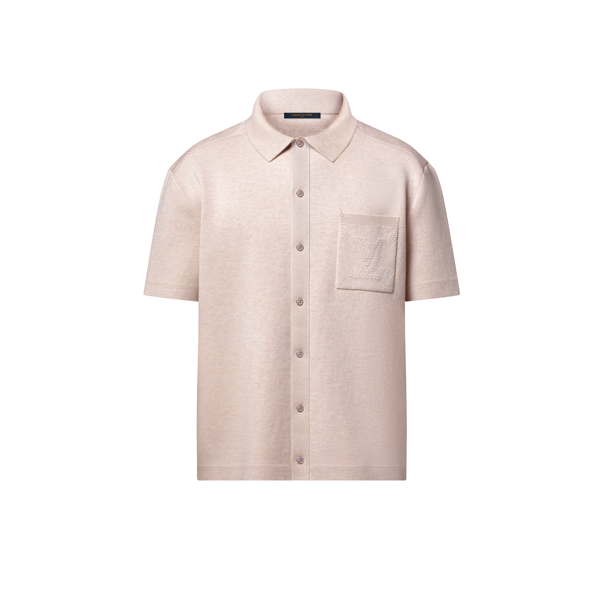 モノグラムエンボスド ショートスリーブニットシャツ  メンズ ウェア(洋服) (製品ズーム)