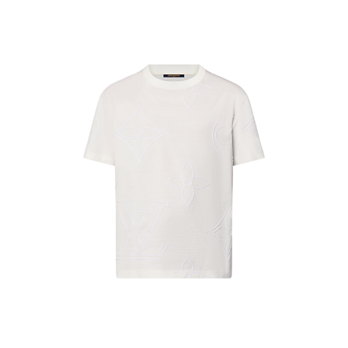 モノグラムエンブロイダードコットンTシャツ メンズ ウェア(洋服) (製品ズーム)