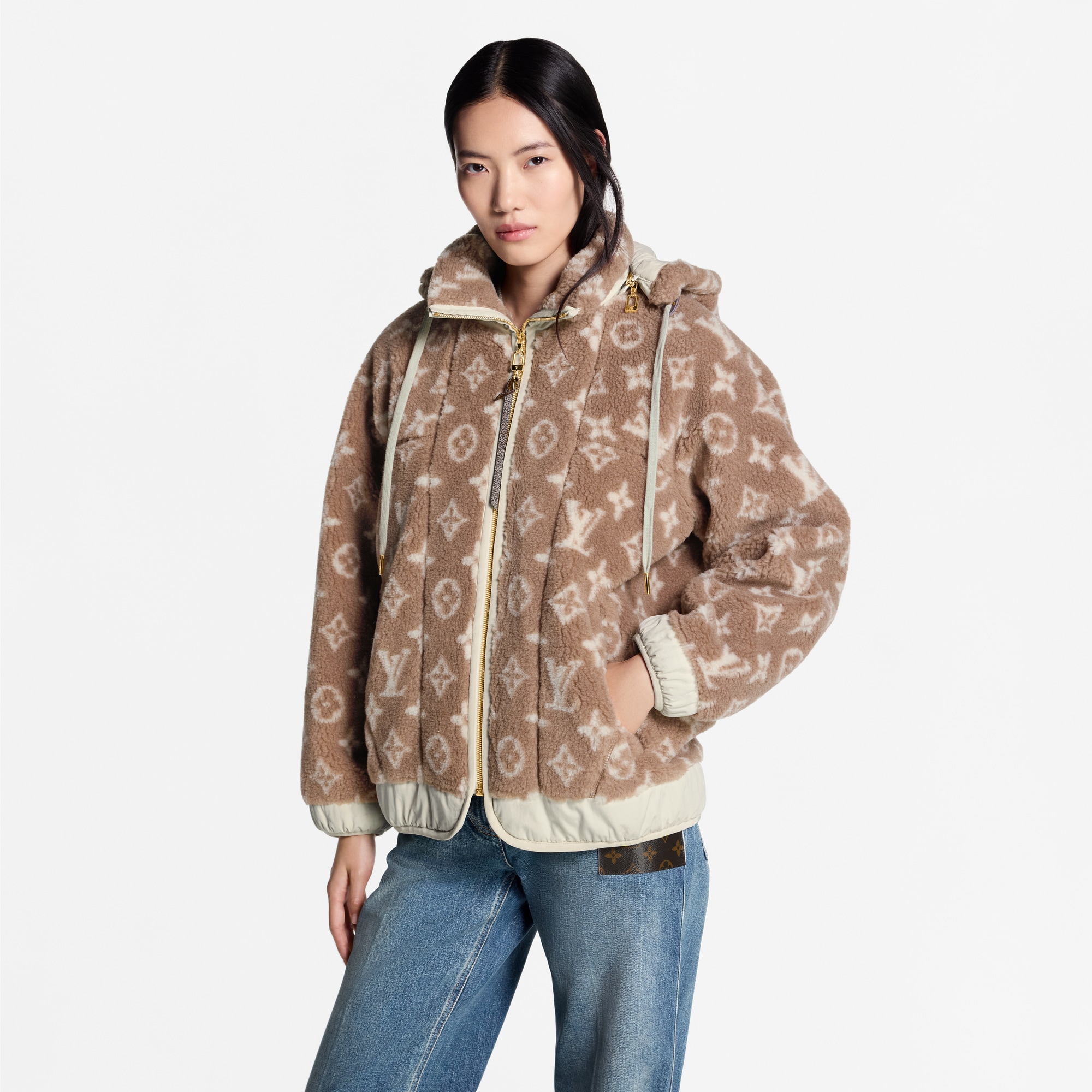 モノグラム フリース フーデッドジャケット  ウィメンズ ウェア(洋服) (製品ズーム)